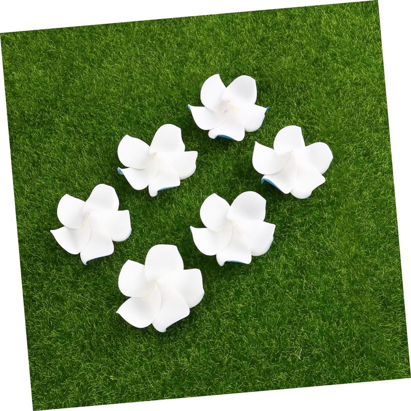 GRIRIW Flower Fake Wedding Decor 100pcs 6cm Plumeria Artificial Flowers