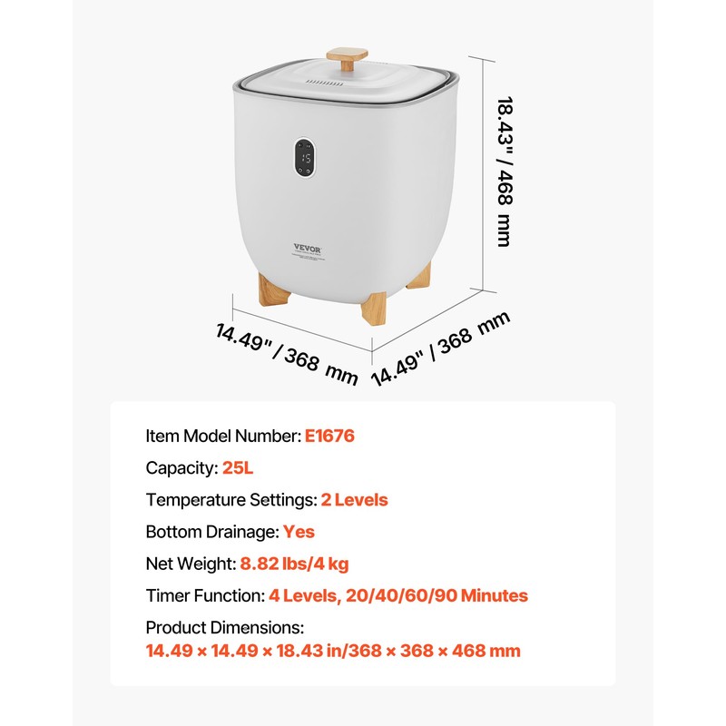 VEVOR Towel Warmers for Bathroom, 25 L Towel Warmer Bucket