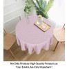 Round Tablecloth Cotton Linen Tablecloth Wrinkle Free Dust-Proof Table Cloth