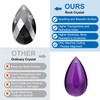 PATIKIL Teardrop Crystal Chandelier Pendants Beads, 10 Pack 125mm Length
