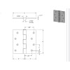 Lawrence Bros. (6 Pcs) 4x4 Butt Hinge USA Lawrence Bros