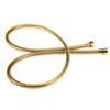 Shower Handheld Hose Polished Gold 59 Inch Solid Brass Bathroom