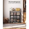 CHOEZON Shoe Rack, 4-Tier Slanted Shoe Storage Shelf, Narrow Shoe