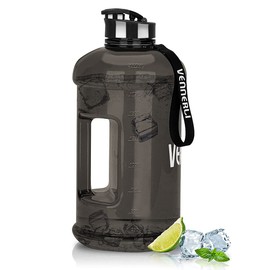 Vennerli Large Sports Water Bottle, 2.2 Litres - BPA-Free, Leak-Proof - for Gym, Diet, Bodybuilding, Outdoor Sports, Hiking, Office