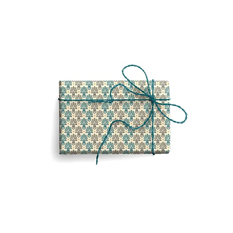 Gold Shells Italian Wrapping Paper, Folded