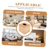 Zerodeko Wooden Square Tissue Box Elegant Roll Paper Dispenser for
