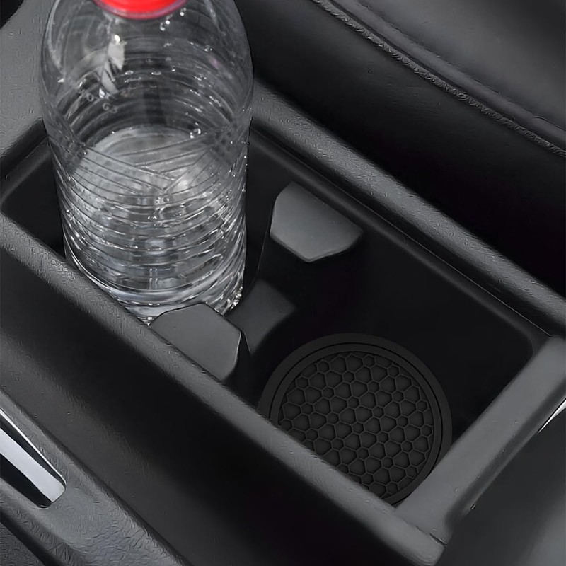KHGUZ 4PCS Car Cup Coasters, Non-Slip Automotive Insert Cup Holder