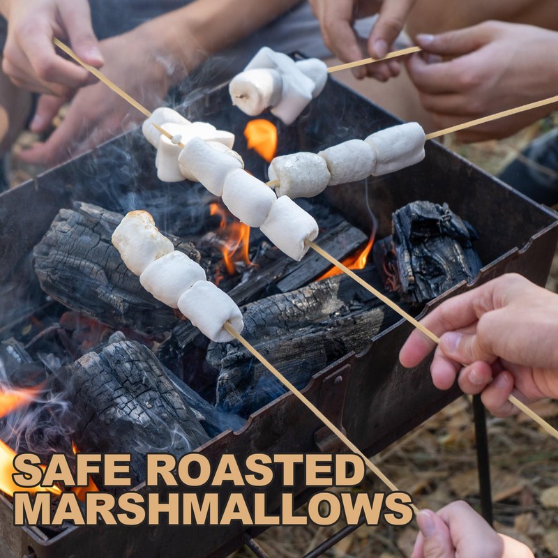 Suclain 600 Pcs 36" Long 5mm Thick Marshmallow Roasting Sticks,