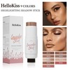 Double head multi-purpose contouring highlight blush stick enhances face in