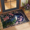 Vowkten Door Mat Indoor Entrance 2x3 Rug Machine Washable Floral