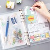 A6 Ring Binder Notebook with 20Pcs Plastic Binder Envelopes Binder