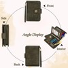 TEUEN Women's Large Capacity PU Leather Vintage Purse Wallet with