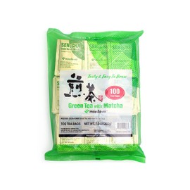 MAEDA-EN MAEDA-EN Sen-cha with Matcha Green 100 Tea Bags Powder Japanese Origin Green Tea Leaves Individually Wrapped Teabags 02386 1pk