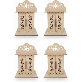 Paquete Kit de 4 Nichos Altar Ofrenda Día de Muertos 14 X 14 X 22 Cm MDF Chicos