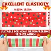 Breathffy 6 Pcs Christmas Headbands for Women Xmas Striped Non