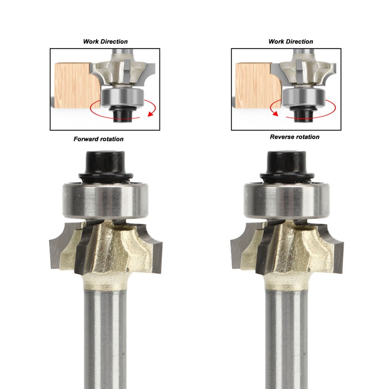 Round Over Router Bit 1/4 Shank R2.5 4 Flute Tungsten