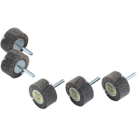 TRUSCO 80# MR5025-80 Miracle Flap Wheel, Outer Diameter 2.0 x Thickness 0.9 x 0.9 x Axis 6, Pack of 5