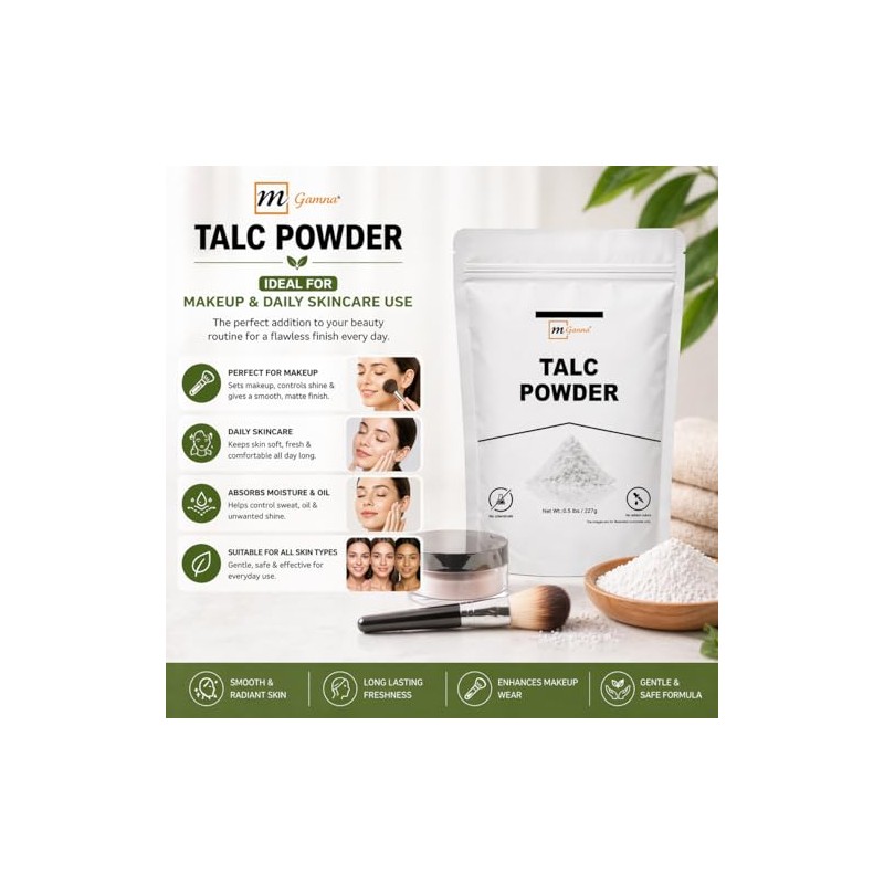 100% Natural Talc Powder 1 LBS / 454 GMS for