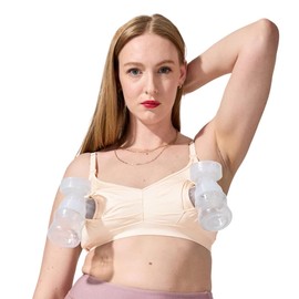 Bodily The Do Anything Nursing Bra for Breastfeeding & Hands Free Pumping, Wireless, Adjustable Maternity Bra with Soft, Breathable Fabric, Versatile