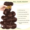 MOMOSHERO Chocolate Brown 3 Bundles with 2x6 HD Lace Closure