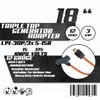Triple Tap 3 Outlet Extension Cord for Portable Generators w/