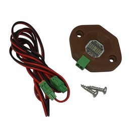 Chicken Cooper External light module as an accessory for the solar main unit, suitable as attractive, can be placed freely via cable, can be retrofitted for your chicken flap (standard, brown)