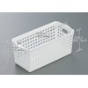 Inomata Chemical Storage Baskets, Stock Baskets, Slim, White, Set of