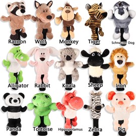 SHABIER Plush Novelty Animal Golf Driver Head Cover for 460cc Head Club (Hippopotamus)