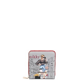 Nicole Lee NIKKY Jewelry Travel Organizer Pouch, Vegan Leather, Multiple Compartments (URBAN COFFEE DREAM)