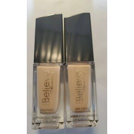 2 Pack~ IVORY~Believe Beauty Skin Finish Foundation Pump Bottle~NEW