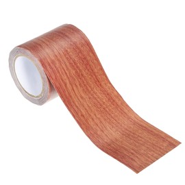 PATIKIL Wood Grain Repair Tape 2.2" X15', Self Adhesive Realistic Textured Repair Tape Patch for Floor Door Table Cabinets Desk, Red Oak