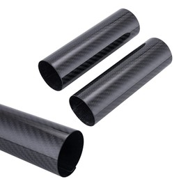 PRO CAKEN Carbon Fiber Motorcycle Front Shock Fork Guard Cover Wrap Shock Absorber Guard Gaiters Gators Boots Adjustable 2Pcs Universal for Dirt Bike-160MM