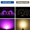 GLOFE T10 194 168 Dash Instrument White LED Light Bulbs