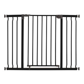 Dreambaby Liberty Security Baby Safety Gate - with Smart Stay Open Feature - Fits Openings 39-42 inches Wide - Black - Model L920BB
