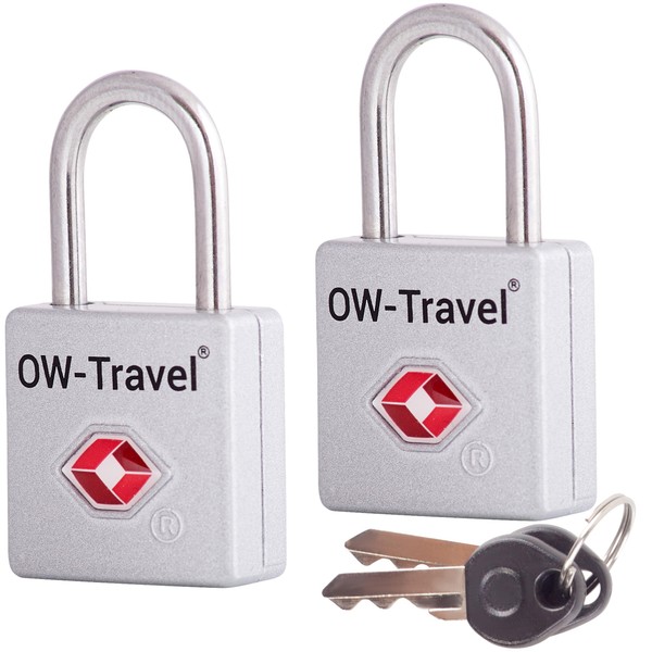 OW-Travel Lock with Key Suitcase Lock Padlock Luggage Lock Security