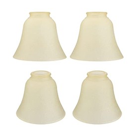 Aspen Creative 23171-4 Transitional Amber Ceiling Fan Replacement Glass Shade. 2-1/8"Fitter, 5-1/2"Diameter x 4-3/4"Height. 4 Pack