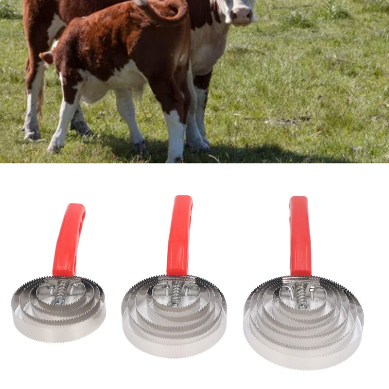 3pcs Horse Curry Comb Multipurpose 4 Rings 5 Rings 6