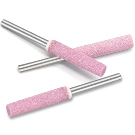 Jiozermi 15 Pcs Diamond Chainsaw Sharpener - Pink Accessories for Electric Diamond Sharpening Wheel (5/32'', 3/16'', 7/32'')