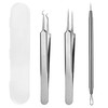 WSYUB Blackhead Tweezers, Pimple Popper Tool,Ingrown Hair Tweezers, Blackhead Extractor