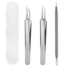 WSYUB Blackhead Tweezers, Pimple Popper Tool,Ingrown Hair Tweezers, Blackhead Extractor