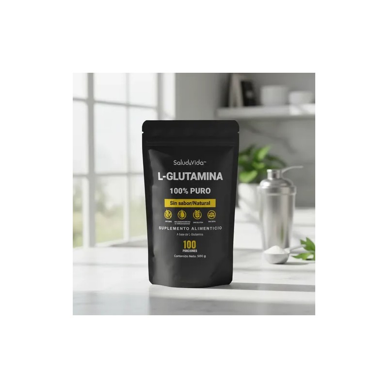 L-glutamina En Polvo - 500 Gramos - Salud&vida Mx