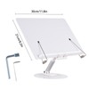 Desktop Book Stand for Reading with 360° Rotating Base &