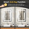 Hivone 28X20 LED Bathroom Mirror with Lights, Anti-Fog, Dimmable, Backlit