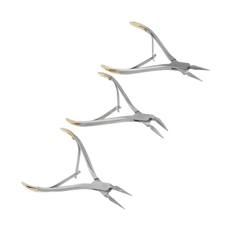 3pcs Residual Root Forceps Set Stainless Steel Dental Root Fragments