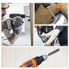 Pack of 8 Wire Brush Drill, Various Sizes, Cylinder Wire