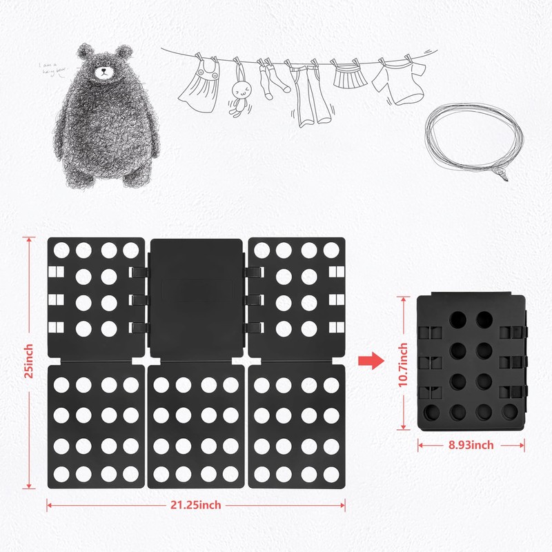 BoxLegend Folding Board for Clothes T Shirt Folding Board Children