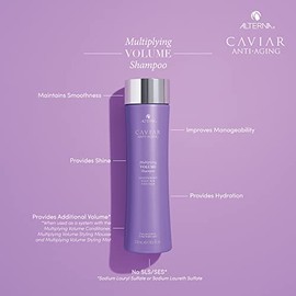 Alterna CAVIAR Anti-Aging Multiplying Volume Shampoo | For Fine, Limp or Thin Hair | Create Instant Volume and Thickness | Sulfate Free