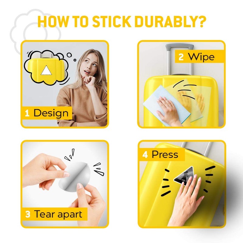 2 x Triangle Stickers 7.5cm - BW - Black Samurai