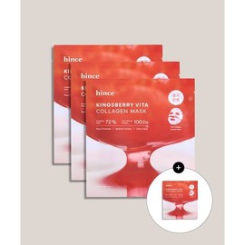 Meoncell HINCE Kingsbury Vita Collagen Mask 3+1 (4 sheets) NONE / 메온셀 HINCE 킹스베리 비타 콜라겐 마스크 3+1 (4매) NONE