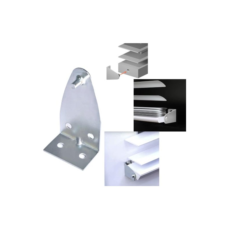 4pcs Metal Hold Down Brackets Blind Bottom Rail Holder Replacements